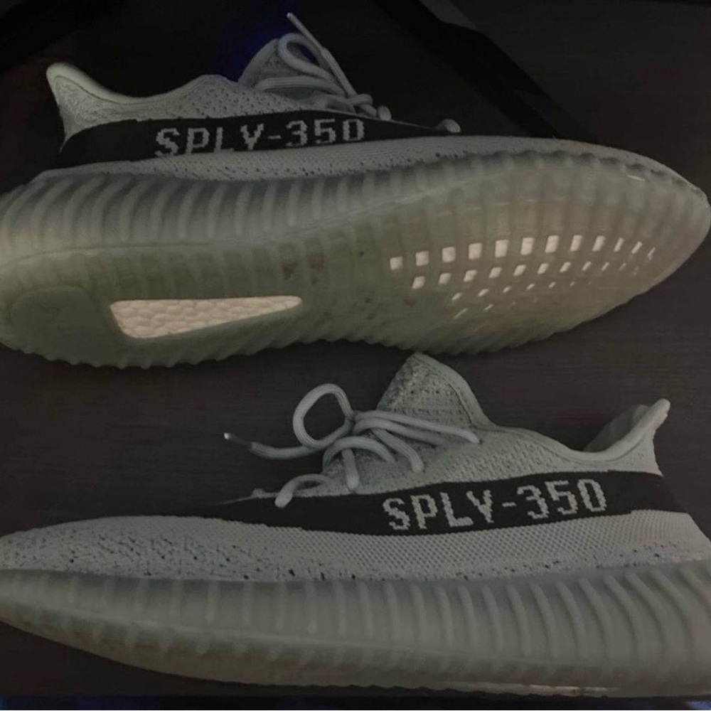 Yeezy Gray and Black Men's Shoes